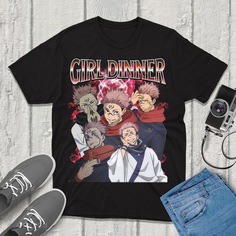 Jjk Anime Merchandise - Camiseta Sukuna Jujutsu-Kaisen, ropa de calle