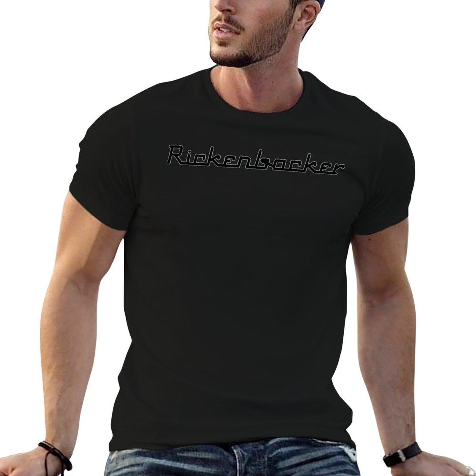 Anime Merchandise Logo - Camiseta con logotipo de Rickenbacker, camisetas