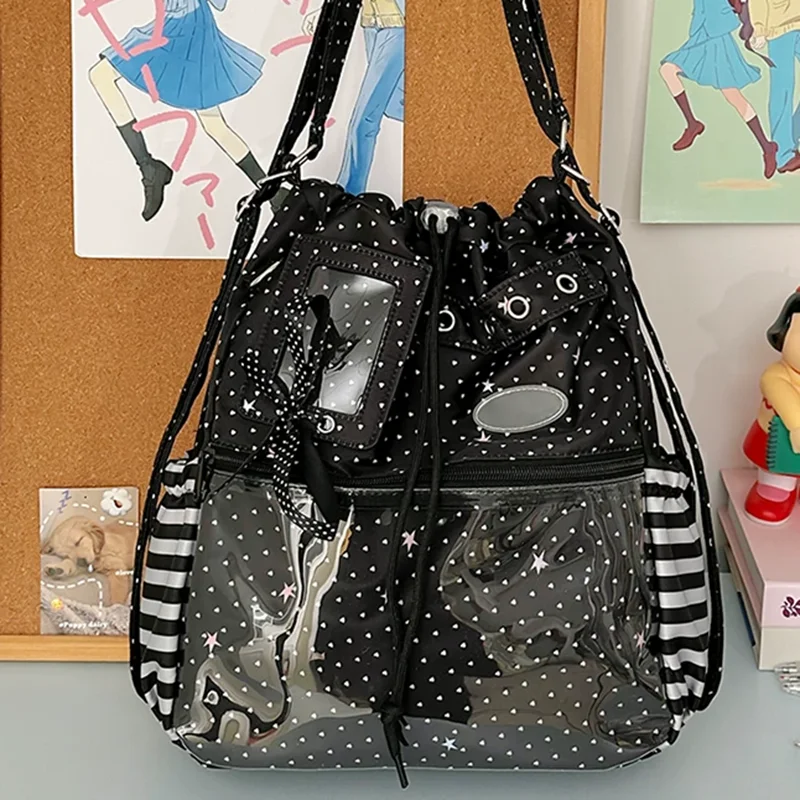 Mochila con cordón de lunares, - Anime Tote Bag reseña y precio