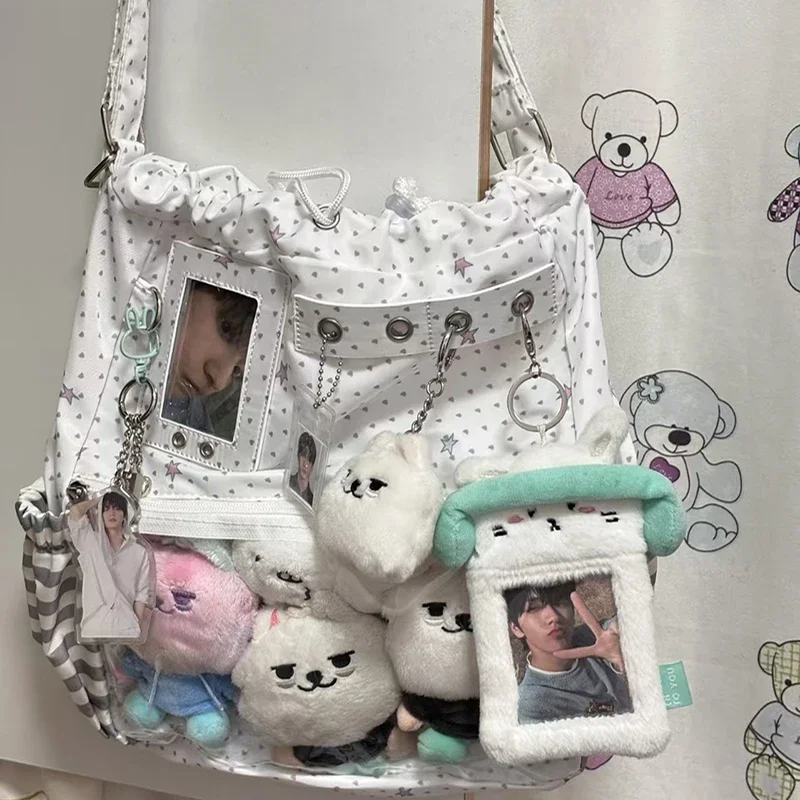 Mochila con cordón de lunares, - Anime Tote Bag reseña y precio