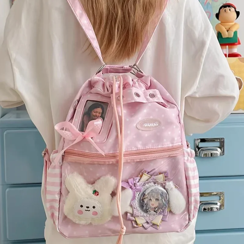 Mochila con cordón de lunares, - Anime Tote Bag reseña y precio