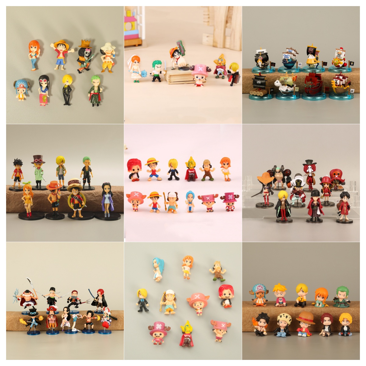 6-12 unids/set mono de una pie - Zoro Anime Merchandise reseña y precio