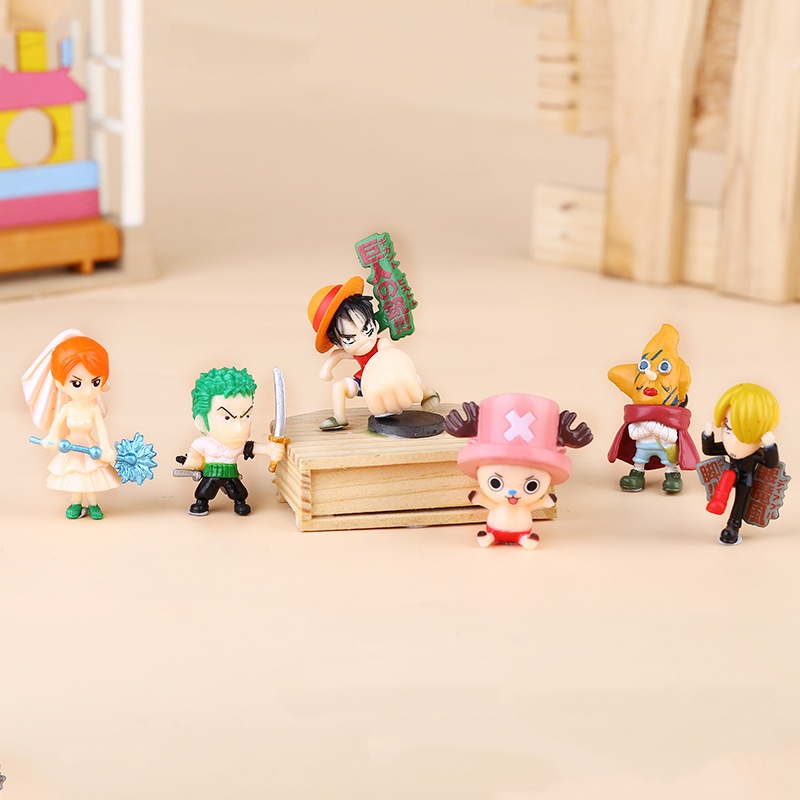 6-12 unids/set mono de una pie - Zoro Anime Merchandise reseña y precio