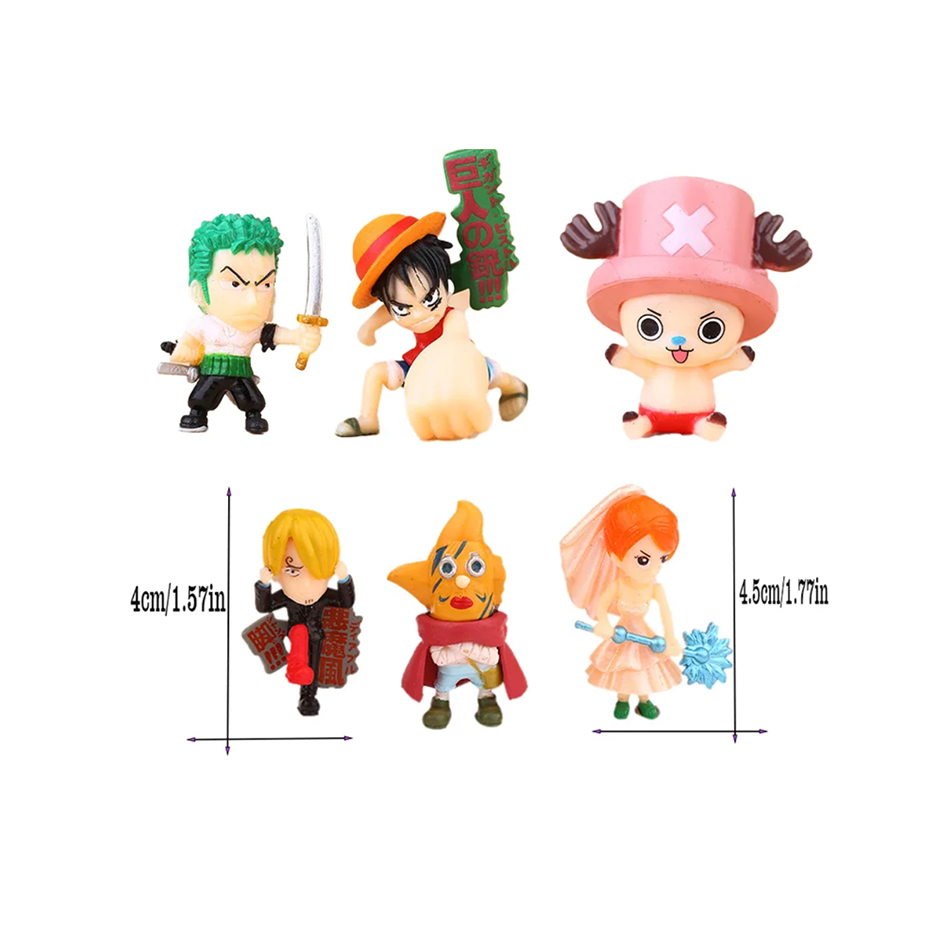 Set de 6 Figuras de Acción de  - Zoro Anime Merchandise reseña y precio