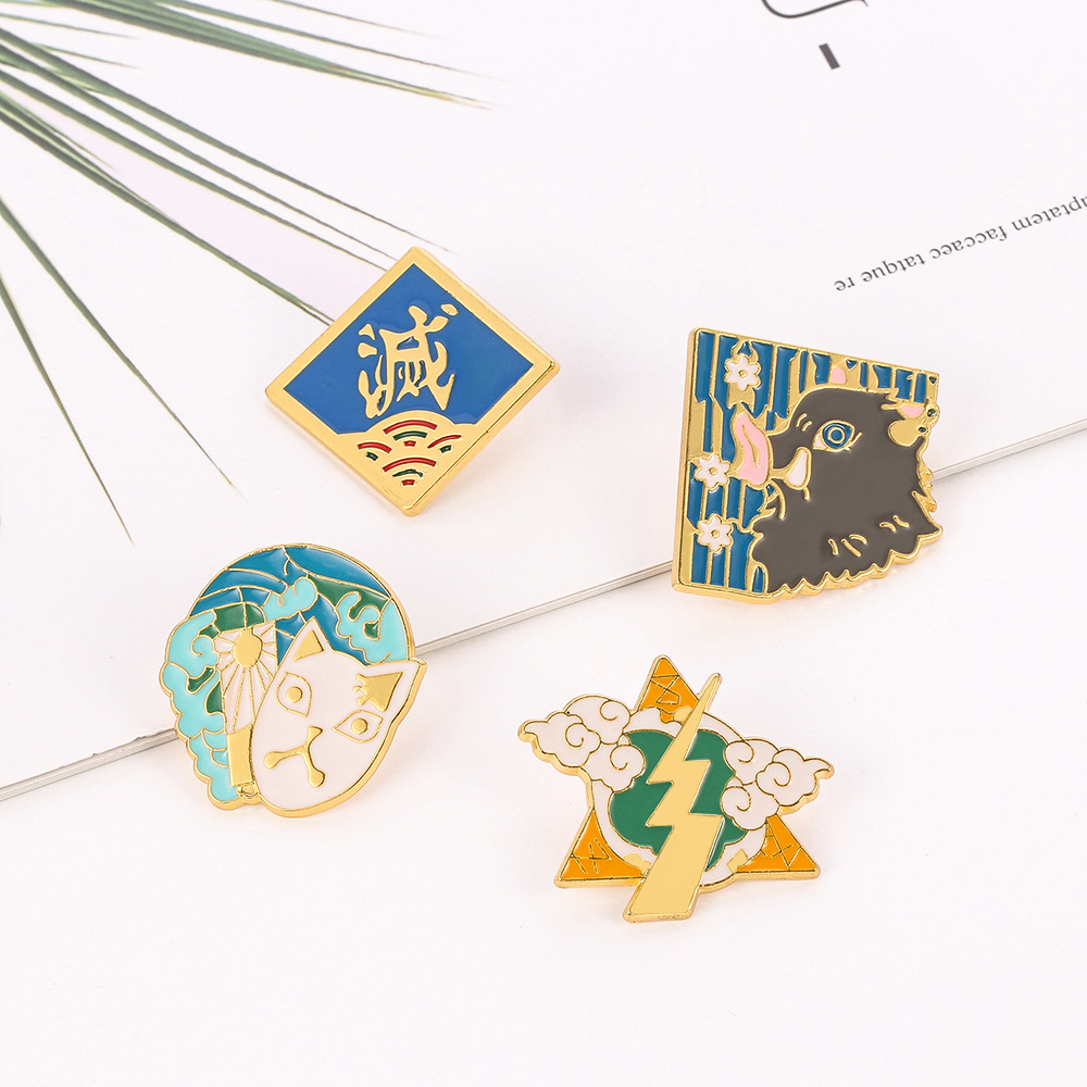 1 unidad de pin de metal con d - Anime Merchandise Logo reseña y precio