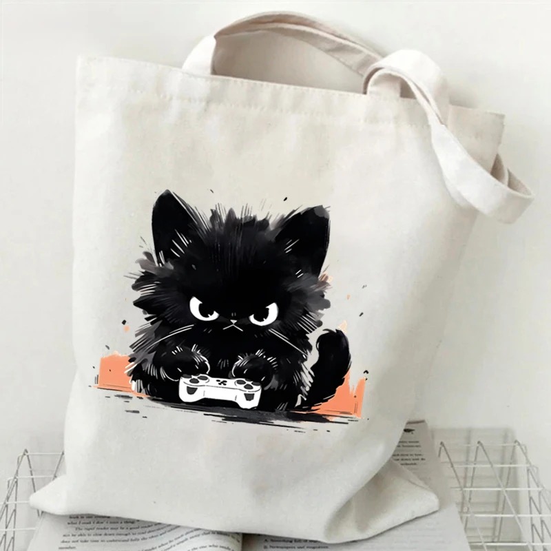 Bolso de lona con estampado de - Anime Tote Bag reseña y precio
